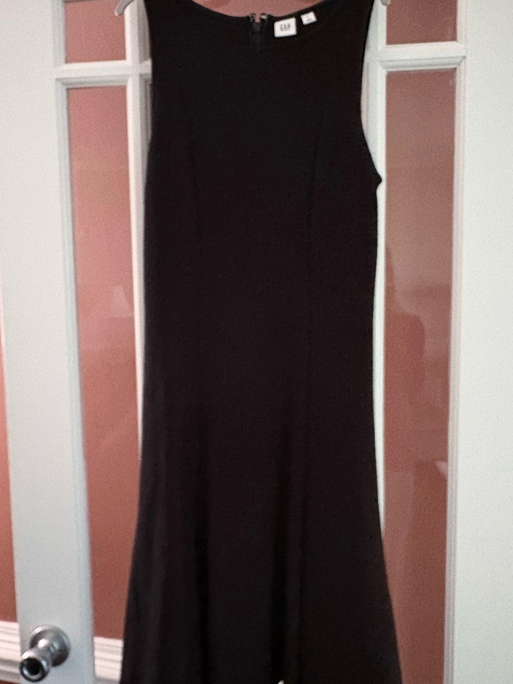GAP Black Sleeveless Midi A-Line Dress